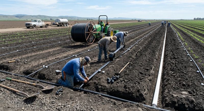 Field Irrigation Installation in Aiken, SC
